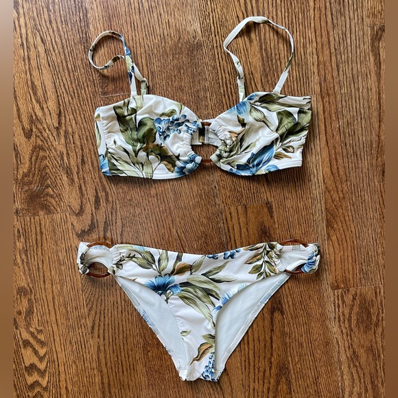 ZIMMERMANN | Aliane Ring Bandeau Bikini Set, Size 2 (Medium 6-8) - Picture 4 of 10